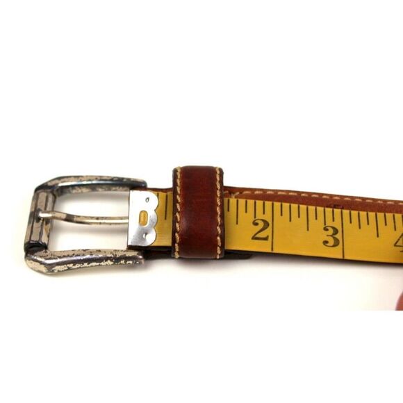 Fossil BROWN GENUINE LEATHER 1 1/8"Wd STITCH DRESS CASUAL MEN'S BELT 32/80 (X37 - Picture 9 of 16